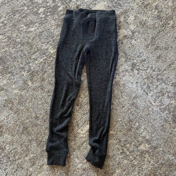 Aerie | NWT matching waffle charcoal gray sleepwear sweater set - Picture 9 of 16